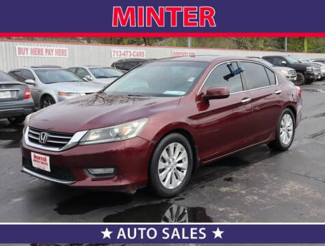 2013 Honda Accord for sale at Minter Auto Sales in South Houston TX