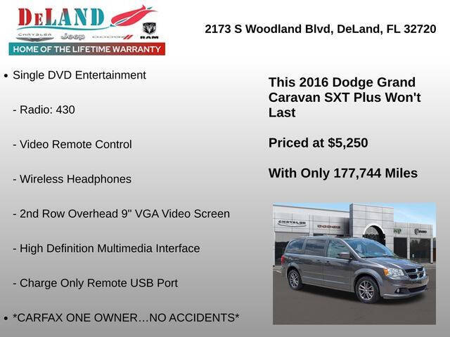 2016 Dodge Grand Caravan SXT