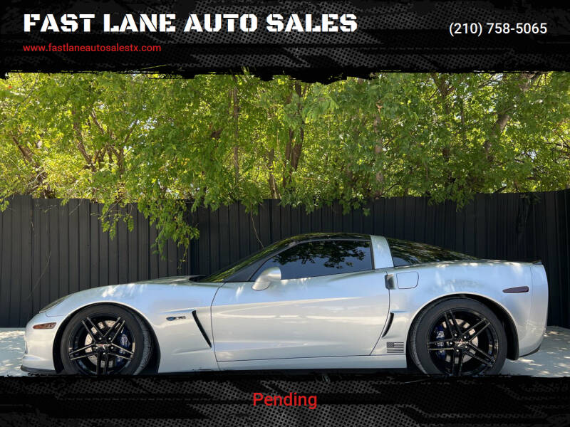 2009 Chevrolet Corvette for sale at FAST LANE AUTO SALES in San Antonio TX
