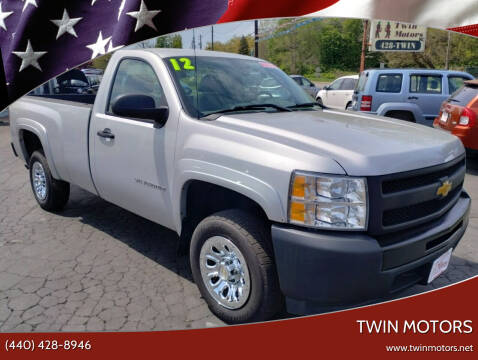 2012 Chevrolet Silverado 1500 for sale at TWIN MOTORS in Madison OH