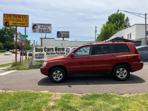 2003 Toyota Highlander for sale at Cherokee Auto Sales in Knoxville TN