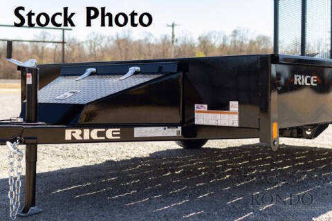 2026 Rice Trailers Single Axle Utility SST7612