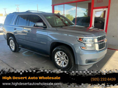 2015 Chevrolet Tahoe for sale at High Desert Auto Wholesale in Albuquerque NM