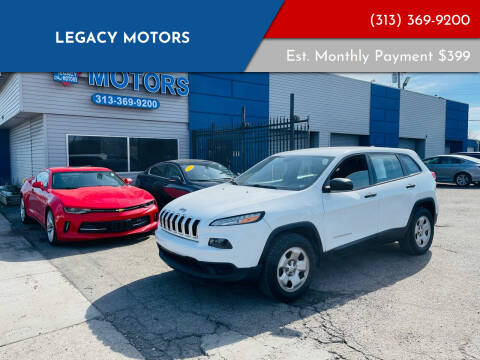 2016 Jeep Cherokee for sale at Legacy Motors in Detroit MI
