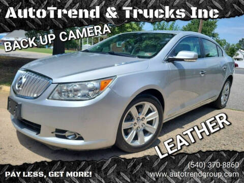 2013 Buick LaCrosse for sale at AutoTrend & Trucks Inc in Fredericksburg VA