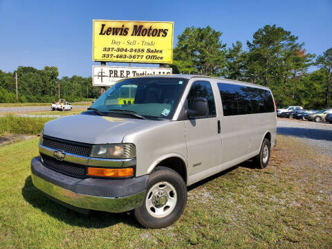 2005 Chevrolet Express Passenger for sale at Lewis Motors LLC in Deridder LA