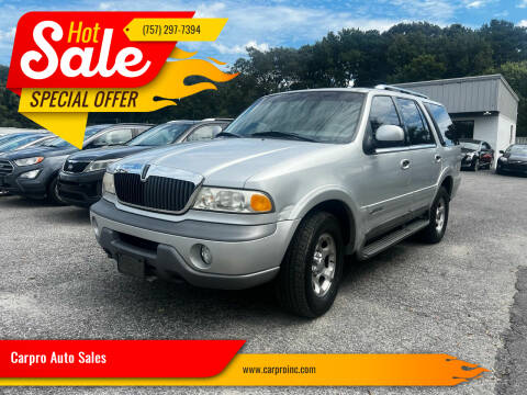 1998 Lincoln Navigator for sale at Carpro Auto Sales in Chesapeake VA