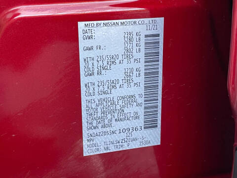 2022 Nissan Murano Platinum