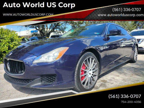 2016 Maserati Quattroporte for sale at Auto World US Corp in Plantation FL