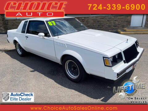 1987 Buick Regal for sale at CHOICE AUTO SALES in Murrysville PA