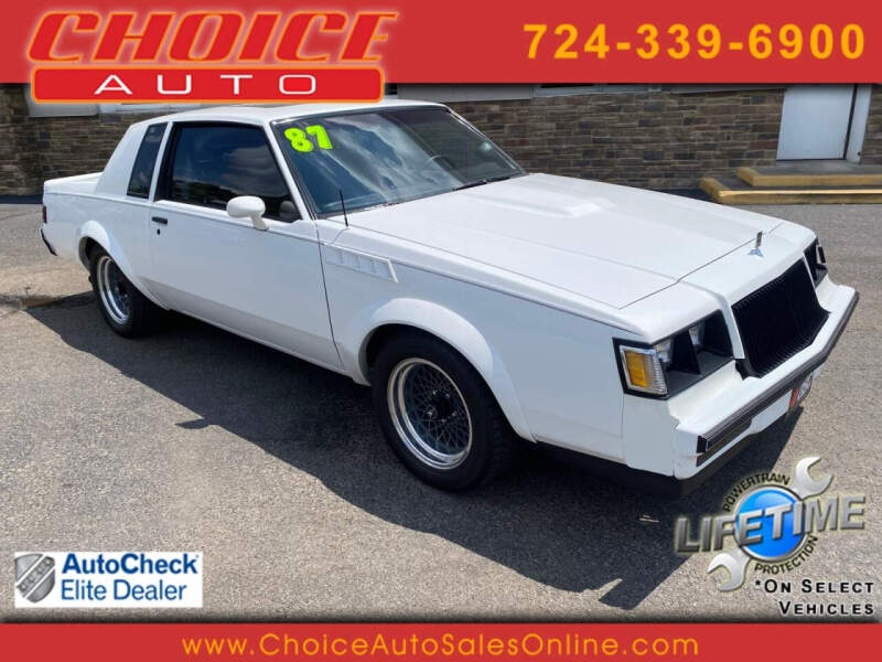 1987 Buick Regal for sale at CHOICE AUTO SALES in Murrysville PA