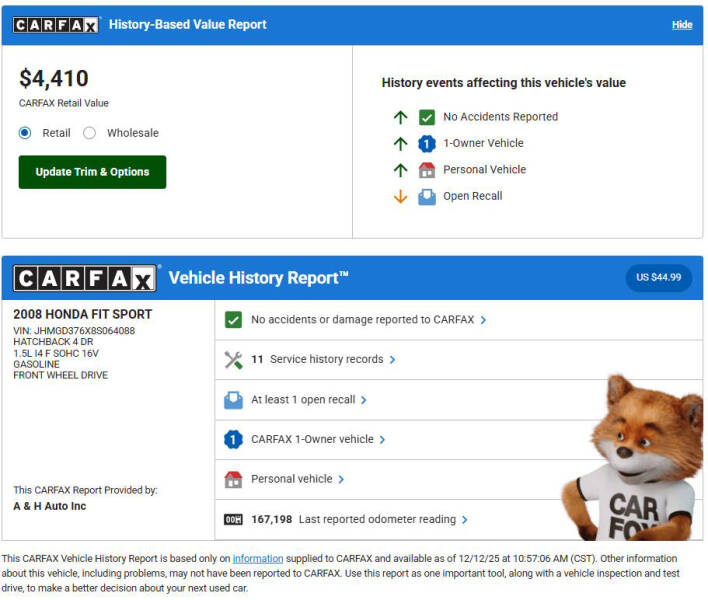 2008 Honda Fit Sport