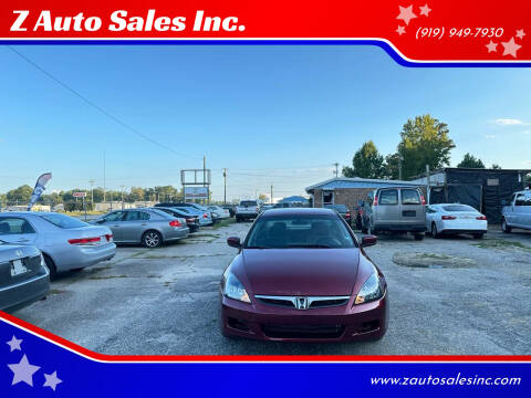 2006 Honda Accord for sale at Z Auto Sales Inc. in Rocky Mount NC