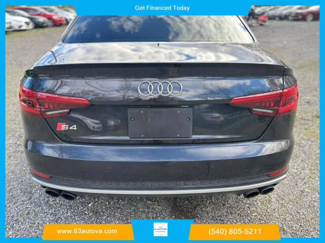 2018 Audi S4 for sale at 63 Auto Inc in Spotsylvania, VA