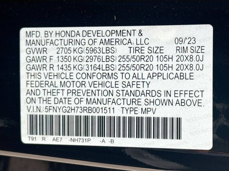 2024 Honda Pilot Touring