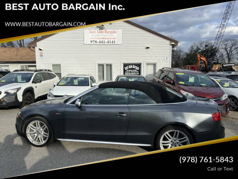 2016 Audi S5 for sale at BEST AUTO BARGAIN inc. in Lowell MA