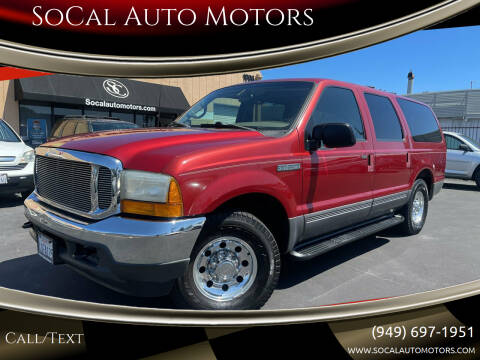 2001 Ford Excursion for sale at SoCal Auto Motors in Costa Mesa CA