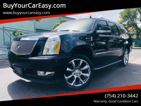 2007 Cadillac Escalade ESV for sale at BuyYourCarEasyllc.com in Hollywood FL