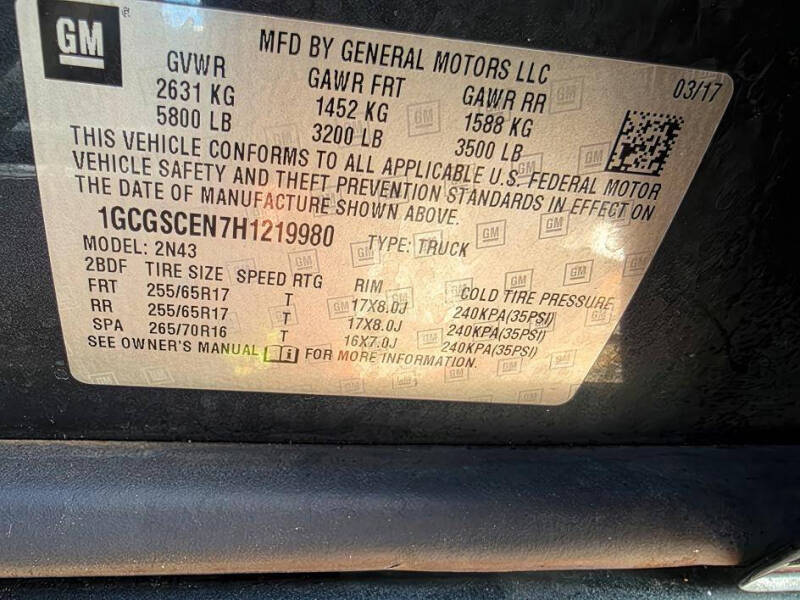 2017 Chevrolet Colorado