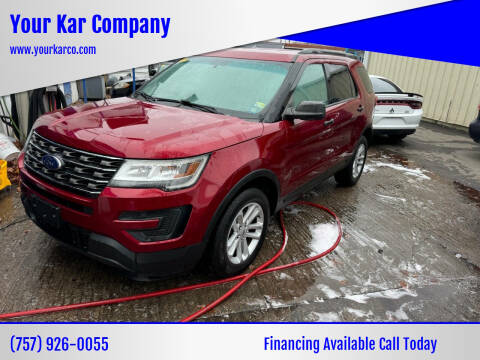 2017 Ford Explorer for sale at Your Kar Company in Norfolk VA