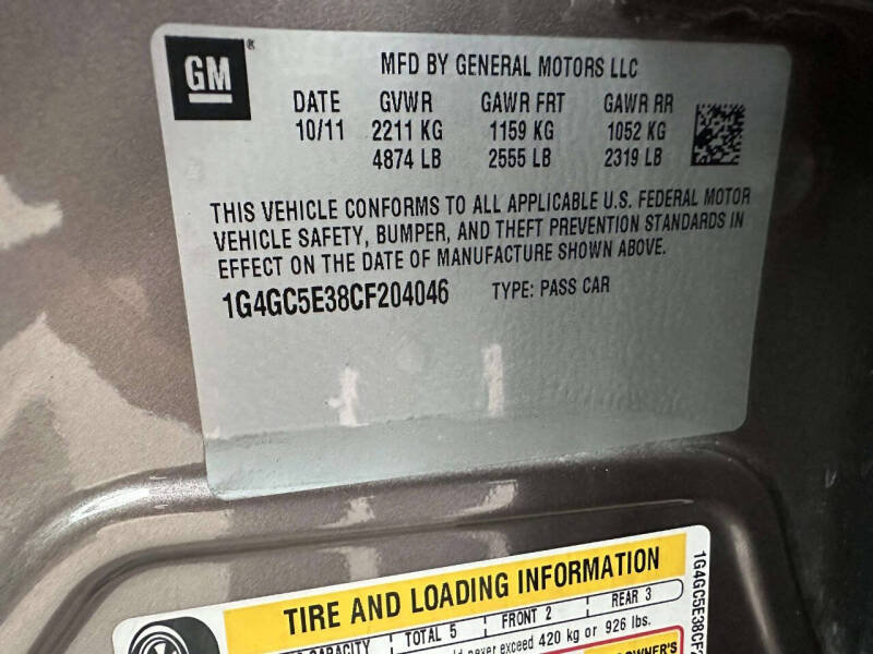 2012 Buick LaCrosse Leather