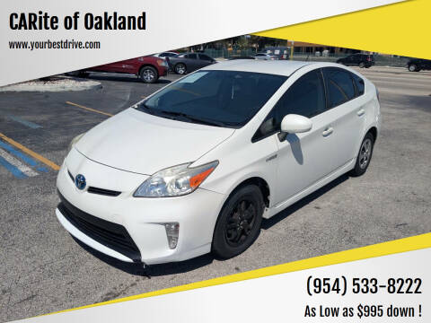 2015 Toyota Prius for sale at CARite of Oakland in Oakland Park FL
