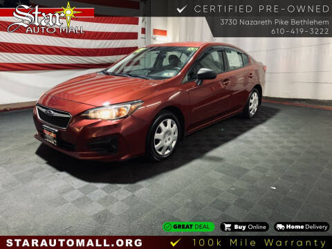 2017 Subaru Impreza for sale at Star Auto Mall in Bethlehem PA
