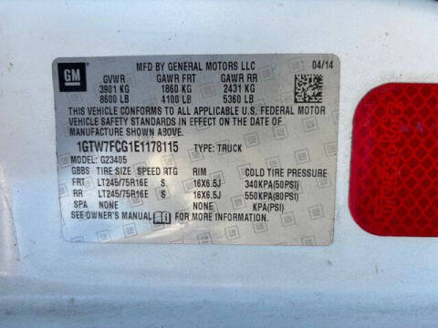 2014 GMC Savana 2500