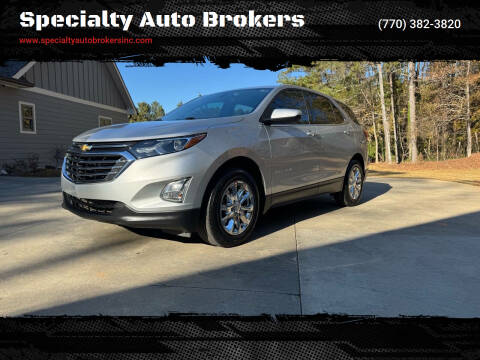 2018 Chevrolet Equinox for sale at Specialty Auto Brokers in Cartersville GA