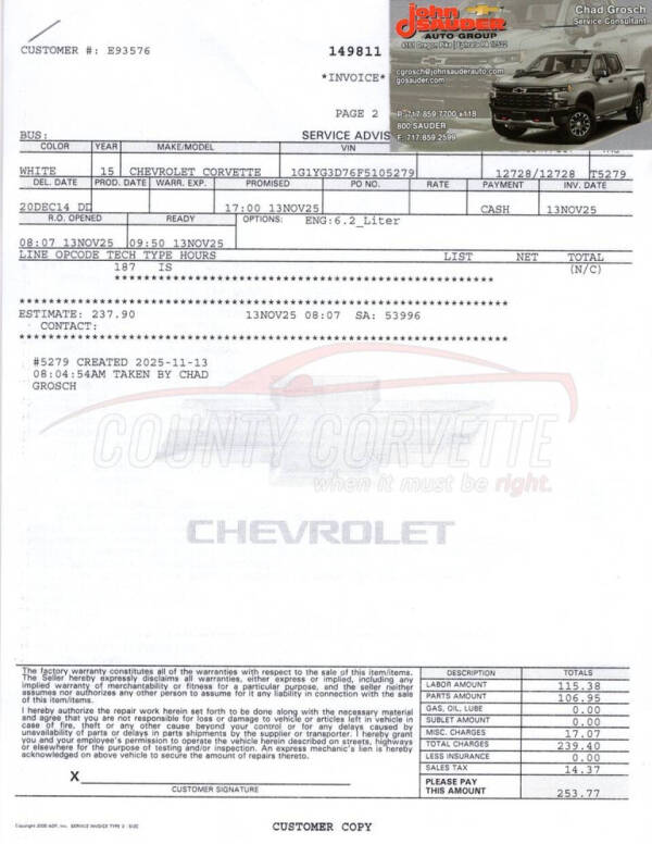 2015 Chevrolet Corvette