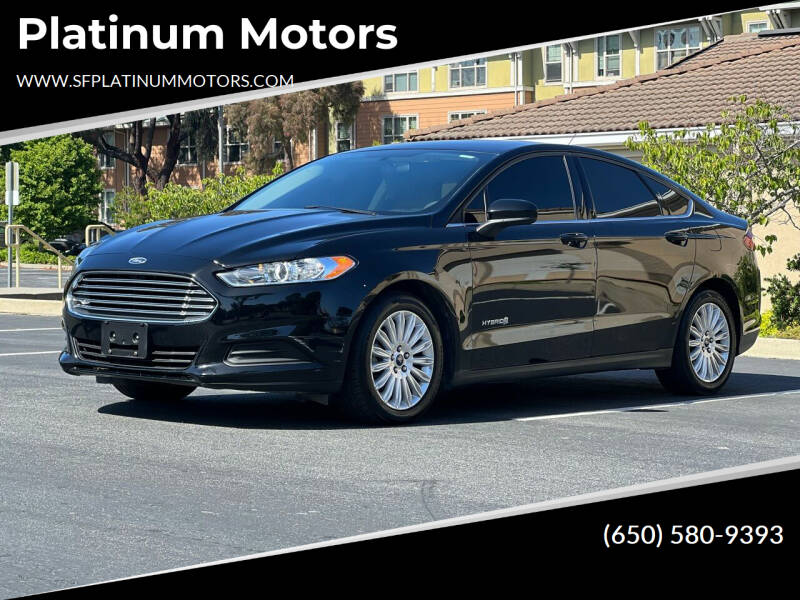 2016 Ford Fusion Hybrid for sale at Platinum Motors in San Bruno CA