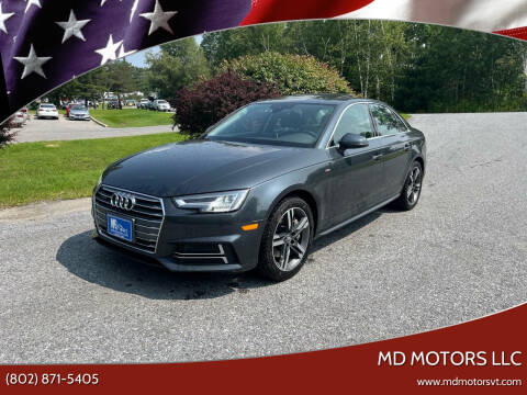 2017 Audi A4 for sale at MD Motors LLC in Williston VT