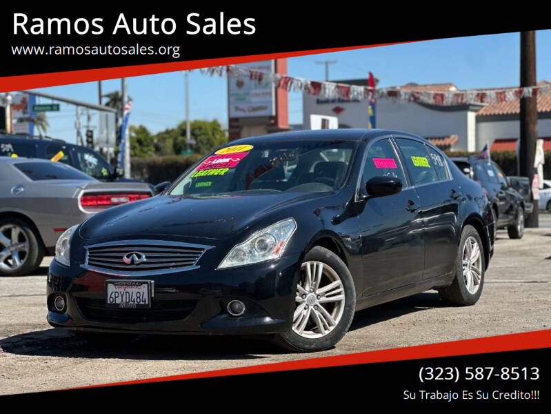 2011 Infiniti G25 Sedan for sale at Ramos Auto Sales in Los Angeles CA