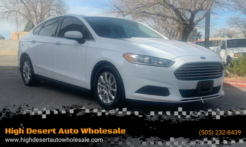 2016 Ford Fusion for sale at High Desert Auto Wholesale in Albuquerque NM