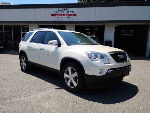 2012 GMC Acadia for sale at Landes Family Auto Sales in Attleboro MA