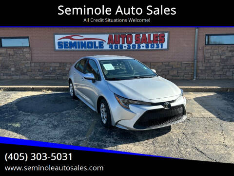 2021 Toyota Corolla for sale at Seminole Auto Sales in Seminole OK