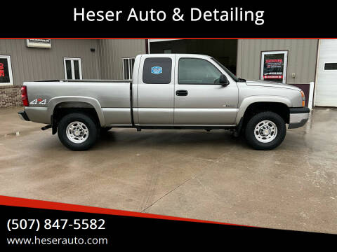 2003 Chevrolet Silverado 2500 for sale at Heser Auto & Detailing in Jackson MN