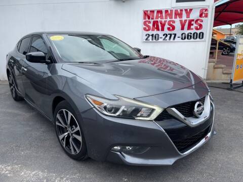 2016 Nissan Maxima for sale at Manny G Motors in San Antonio TX