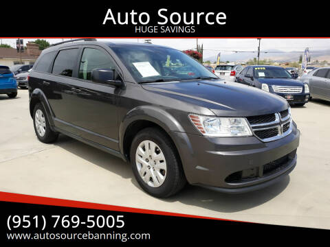 2016 Dodge Journey for sale at Auto Source in Banning CA