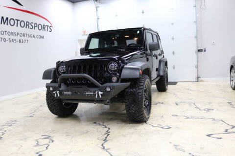 2015 Jeep Wrangler Unlimited for sale at Atlanta Motorsports in Roswell GA