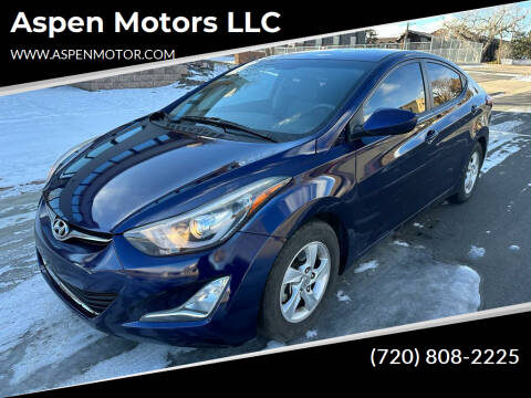 2014 Hyundai Elantra for sale at Aspen Motors LLC in Denver CO