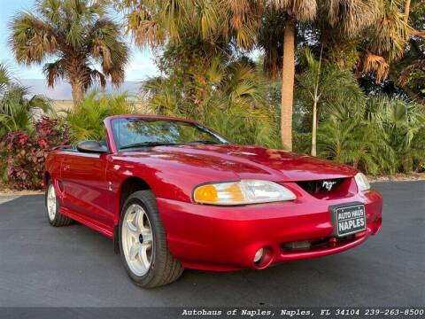 1998 Ford Mustang SVT Cobra for sale at Autohaus of Naples in Naples FL