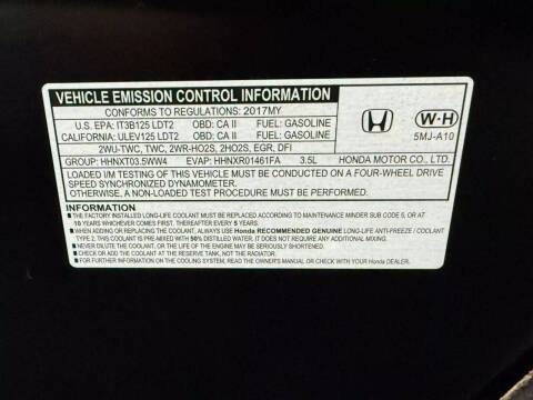 2017 Honda Ridgeline Black Edition