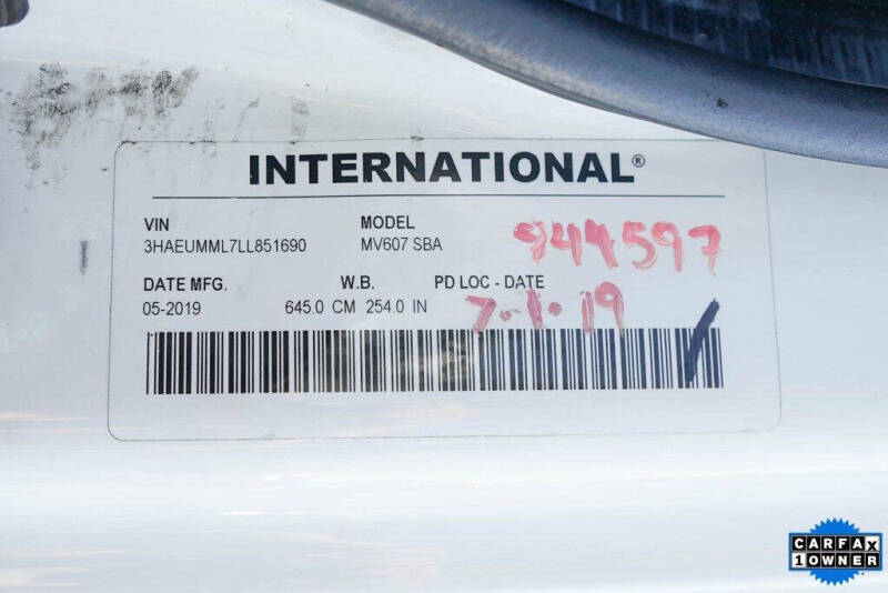 2020 International MV607