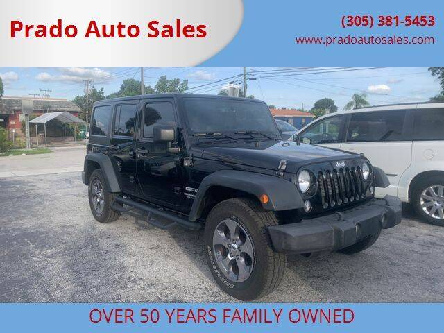 2014 Jeep Wrangler Unlimited for sale at Prado Auto Sales in Miami FL