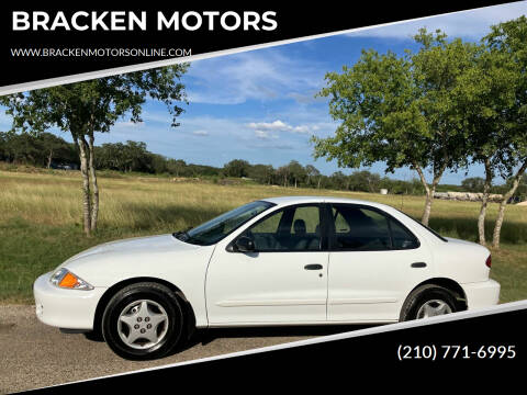 2002 Chevrolet Cavalier for sale at BRACKEN MOTORS in San Antonio TX