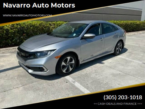 2020 Honda Civic for sale at Navarro Auto Motors in Hialeah FL