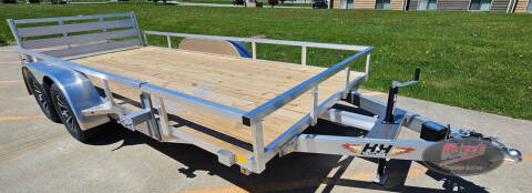 2026 H&H Trailers 82x16 Aluminum Rail Side