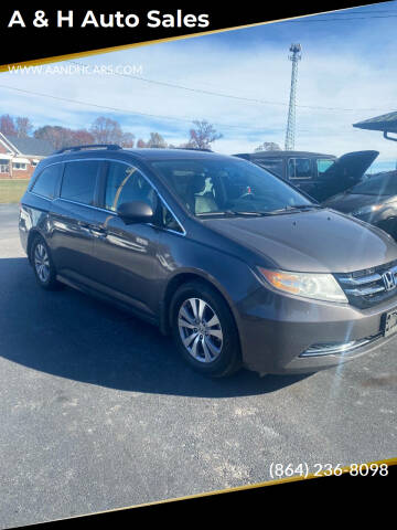 2015 Honda Odyssey for sale at A & H Auto Sales in Greenville SC