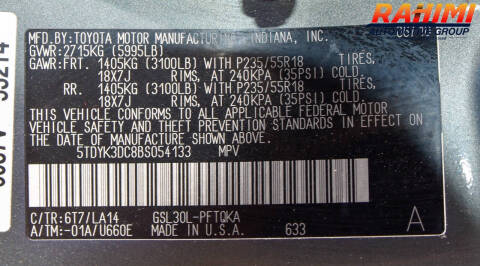 2011 Toyota Sienna Limited 7-Passenger